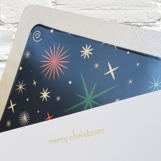 Little Christmas Nostalgia - Foil Flat Notecard Set