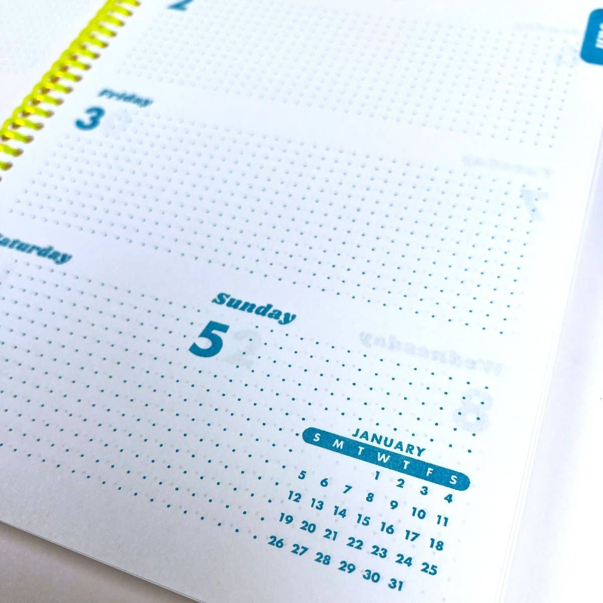 2027 Dated Planner - Riso Printed, 200+ Pages, Spiral Bound: Iridescent Balloons