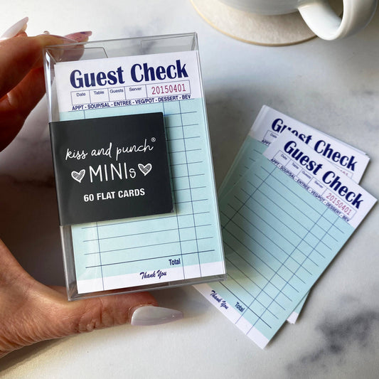 Funny Guest Check - Mini Notecard Set of 60  