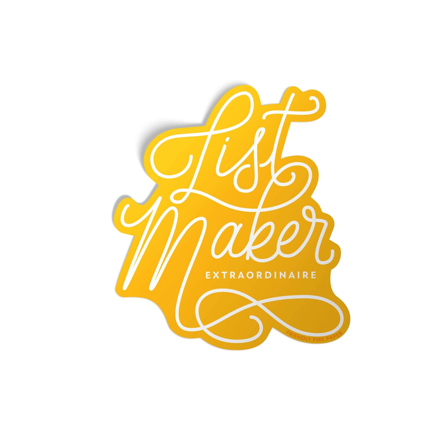 List Maker - Vinyl Sticker