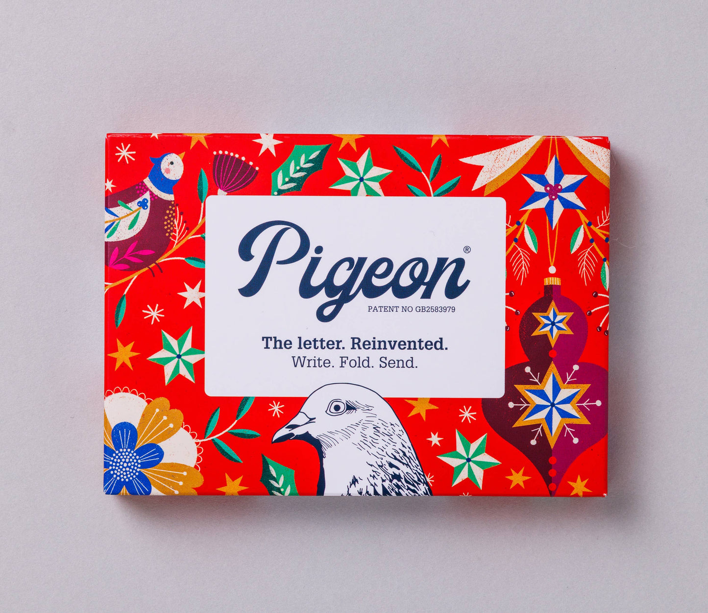 Festive Holiday - Pigeon Folding Letter Set of 6