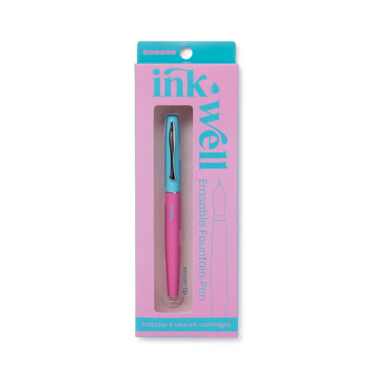SNIFTY - INK WELL ERASABLE FOUNTAIN PEN - PINK/BLUE