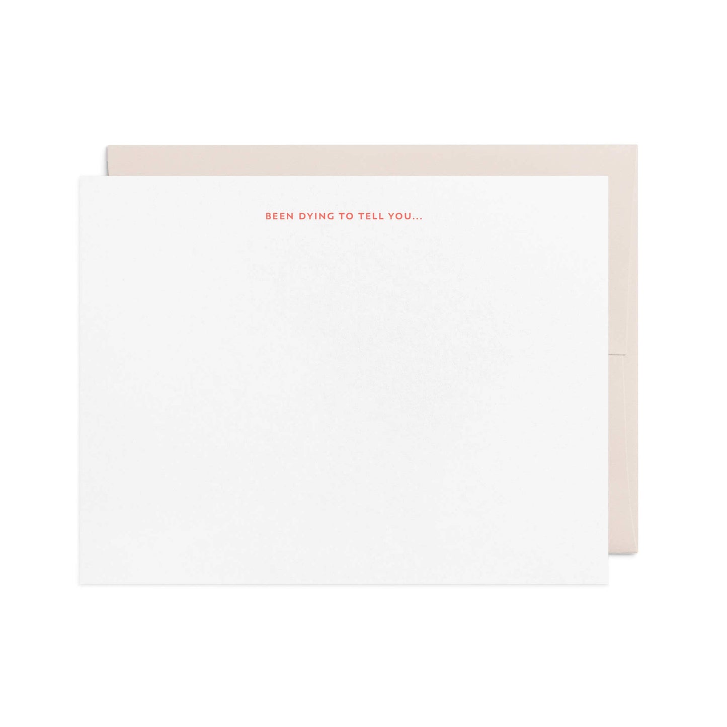 Dying to Tell You - Letterpress Box Set of 10