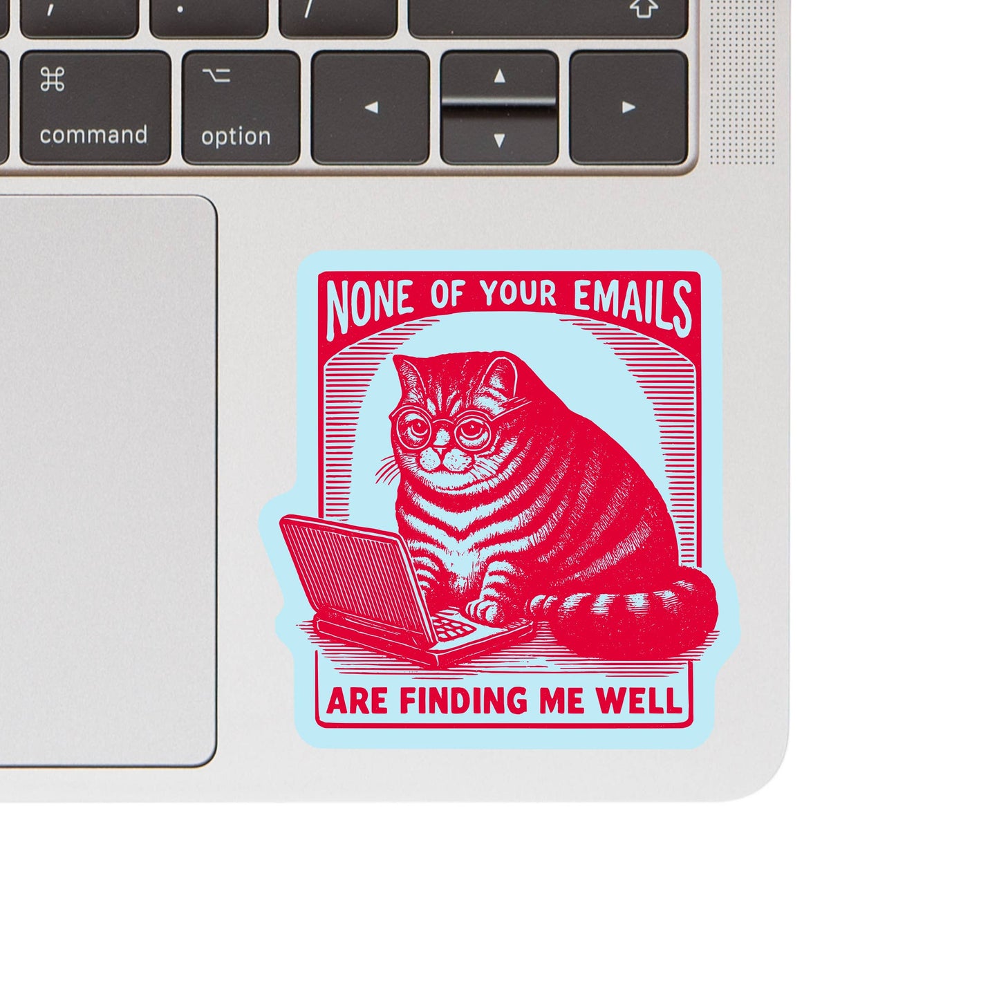 Work Email Cat - Vinyl Sticker