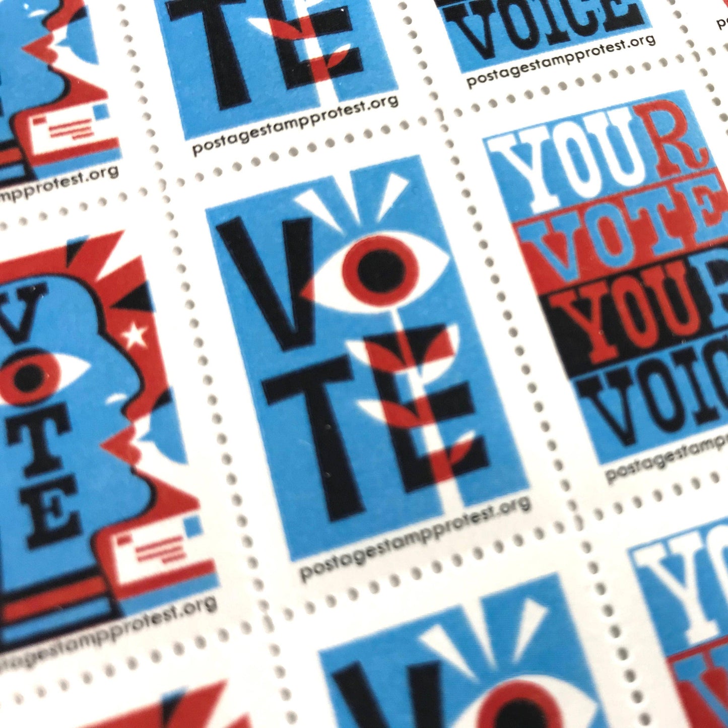 Get Out The Vote - Lick & Stick Stamps