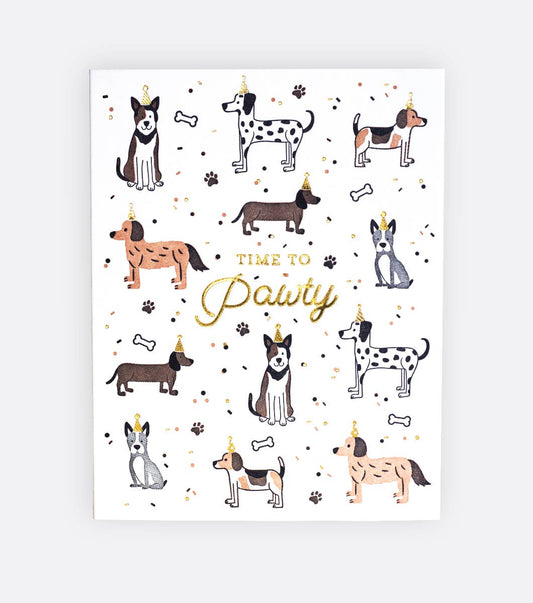Elum Designs - Party Hat Dogs - Greeting Card