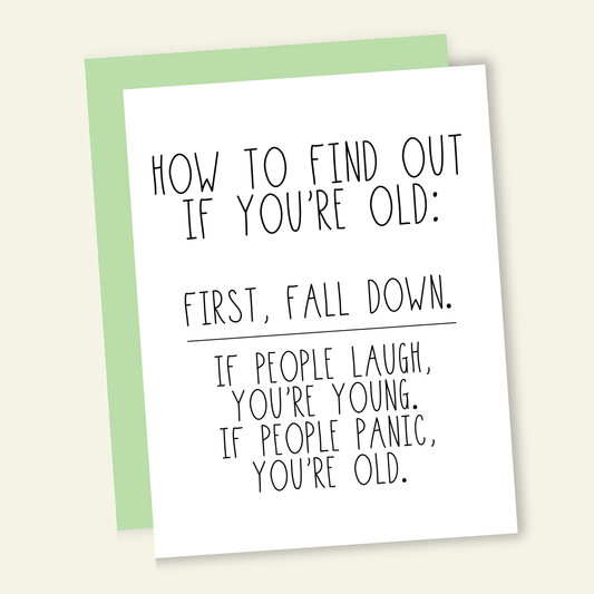 That’s So Andrew - How to Find Out You're Old Funny Birthday Greeting Card
