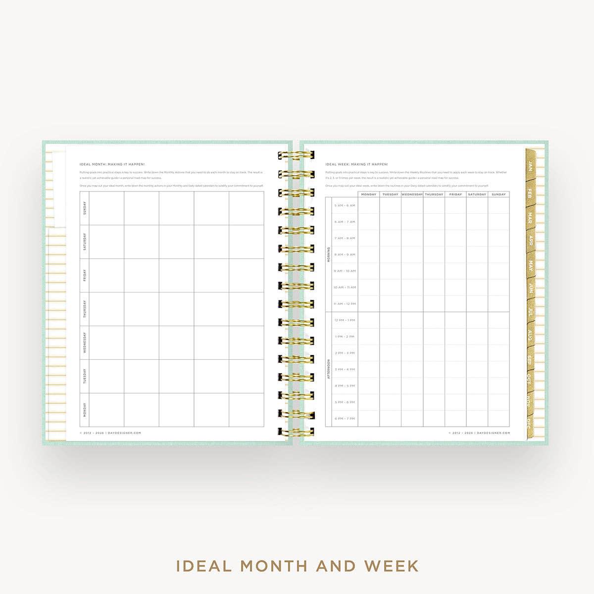 2027 Mini Daily Planner: Sage Bookcloth