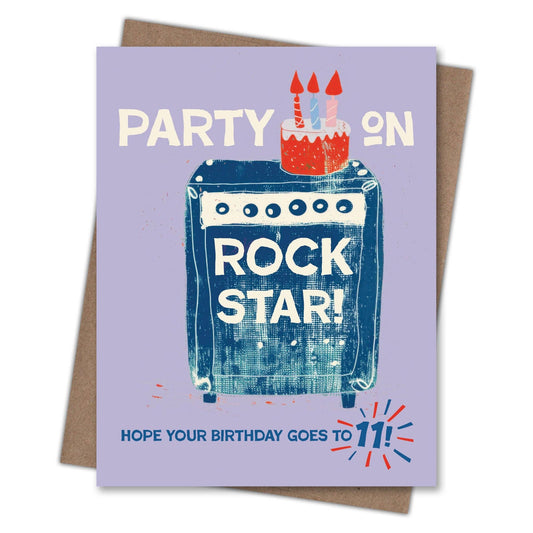 Eleven Rock Star - Birthday Card
