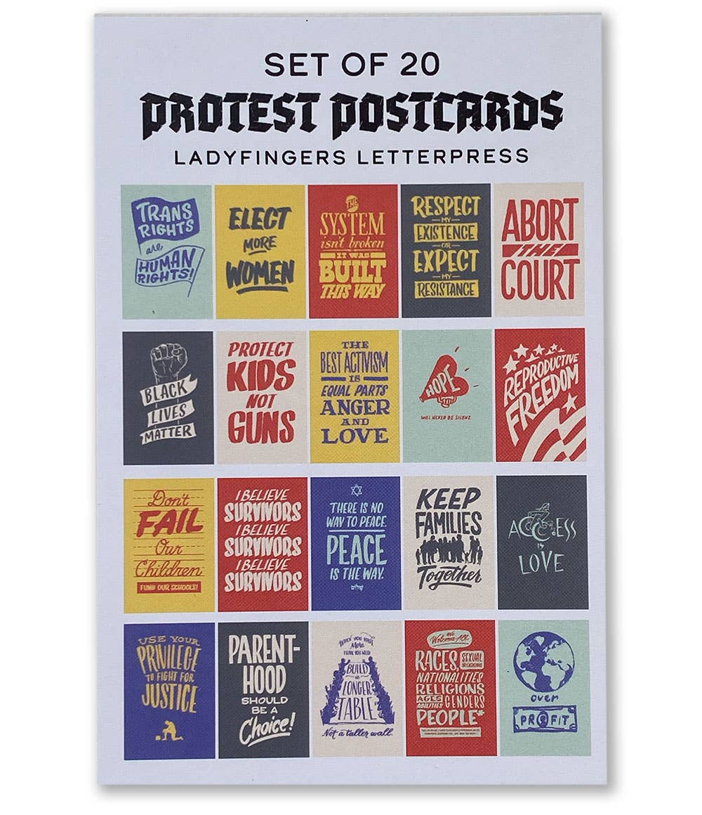 Protest Postcards - Version 1 - Set of 20