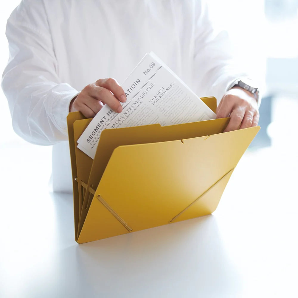 Yellow - A4 Horizontal Document Folder