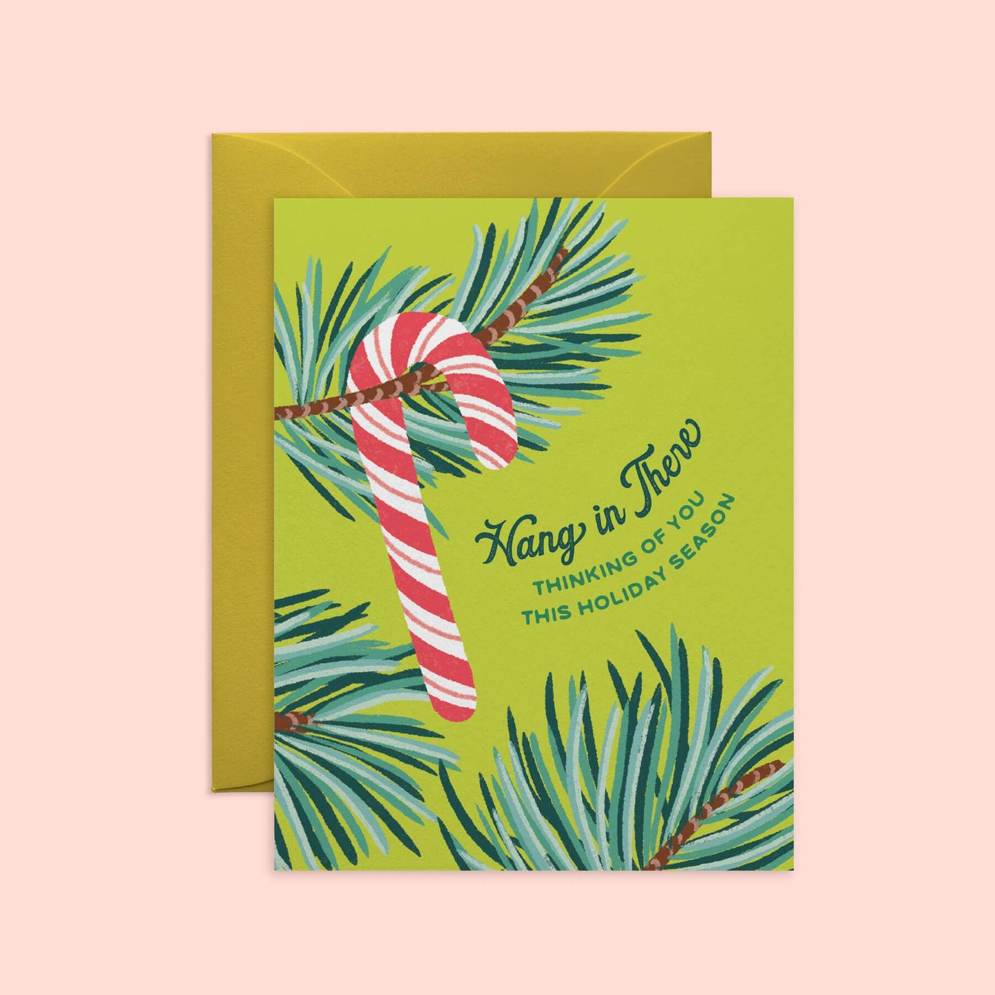 O.O.M.F Creative - Hang in There Candy Cane Holiday Card