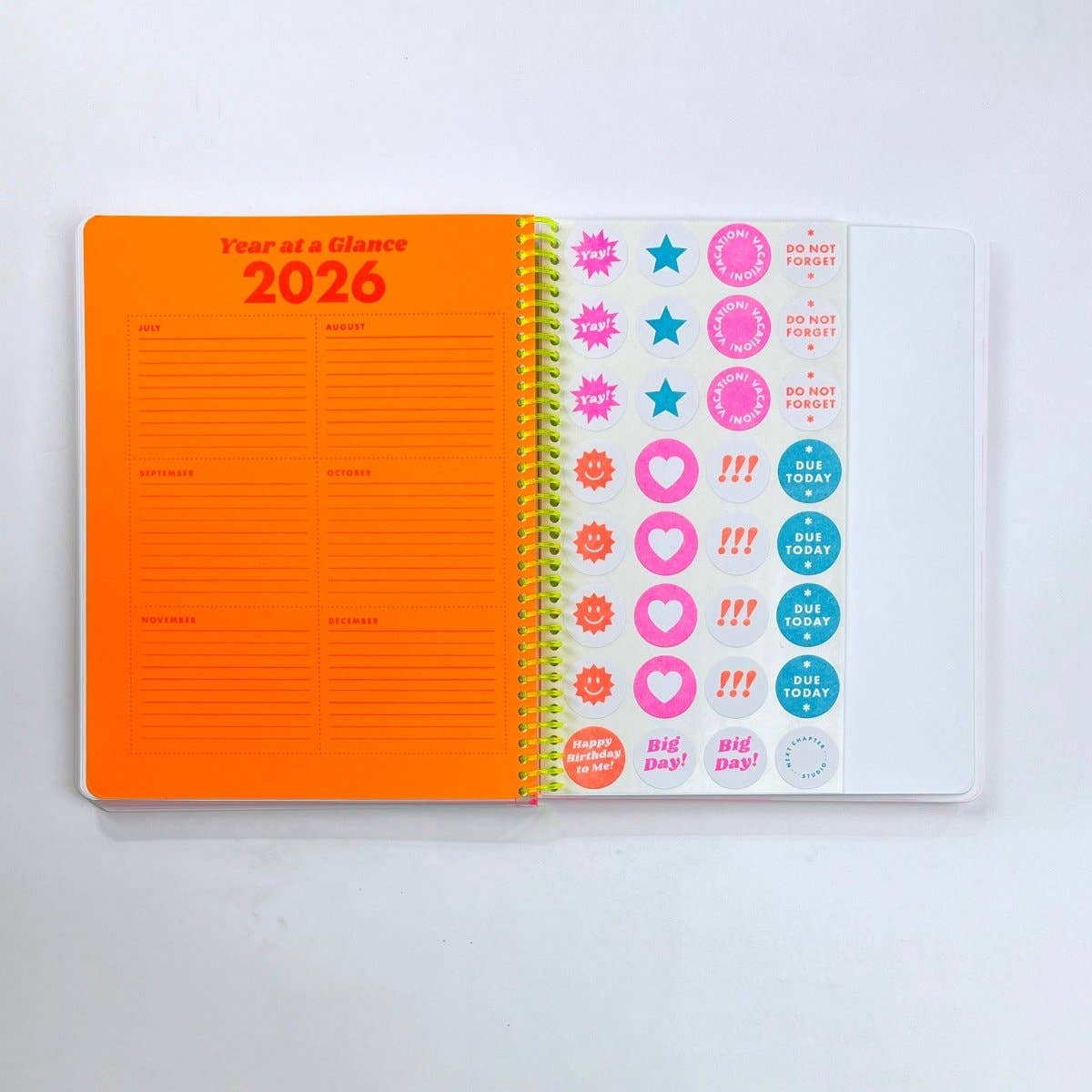 2027 Dated Planner - Riso Printed, 200+ Pages, Spiral Bound: Iridescent Balloons