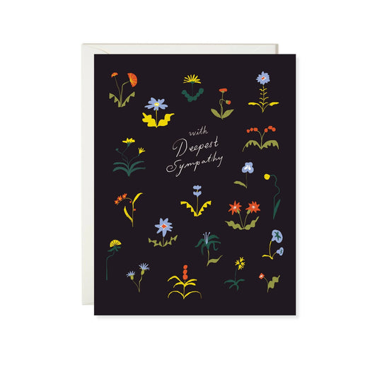 Sympathy Flowers - Floral Sympathy Card