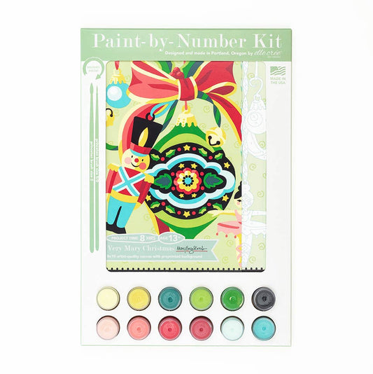 Elle Crée (She Creates) - A Very Mary Christmas Mary Engelbreit Paint-by-Number Kit