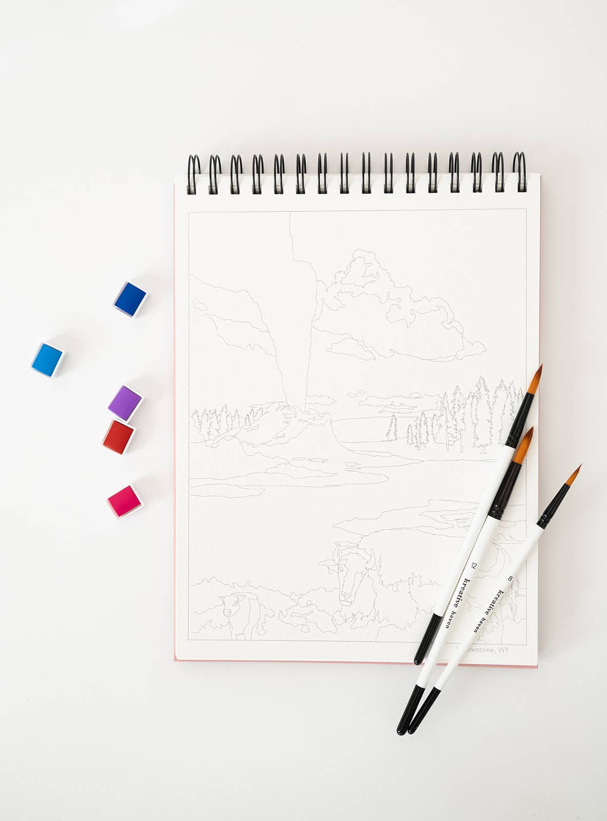 National Parks Watercoloring Book