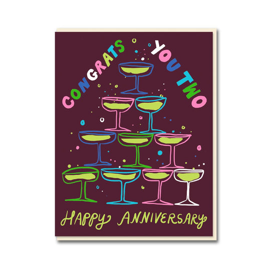 Congrats You Two Greeting Card by Jordan Sondler