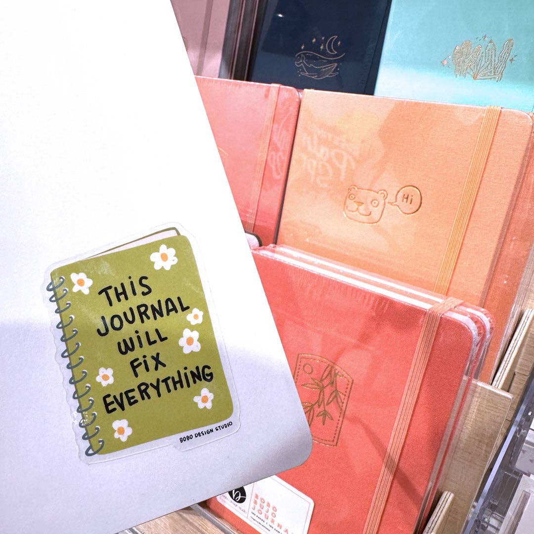 This Journal Will Fix Everything - Vinyl Sticker
