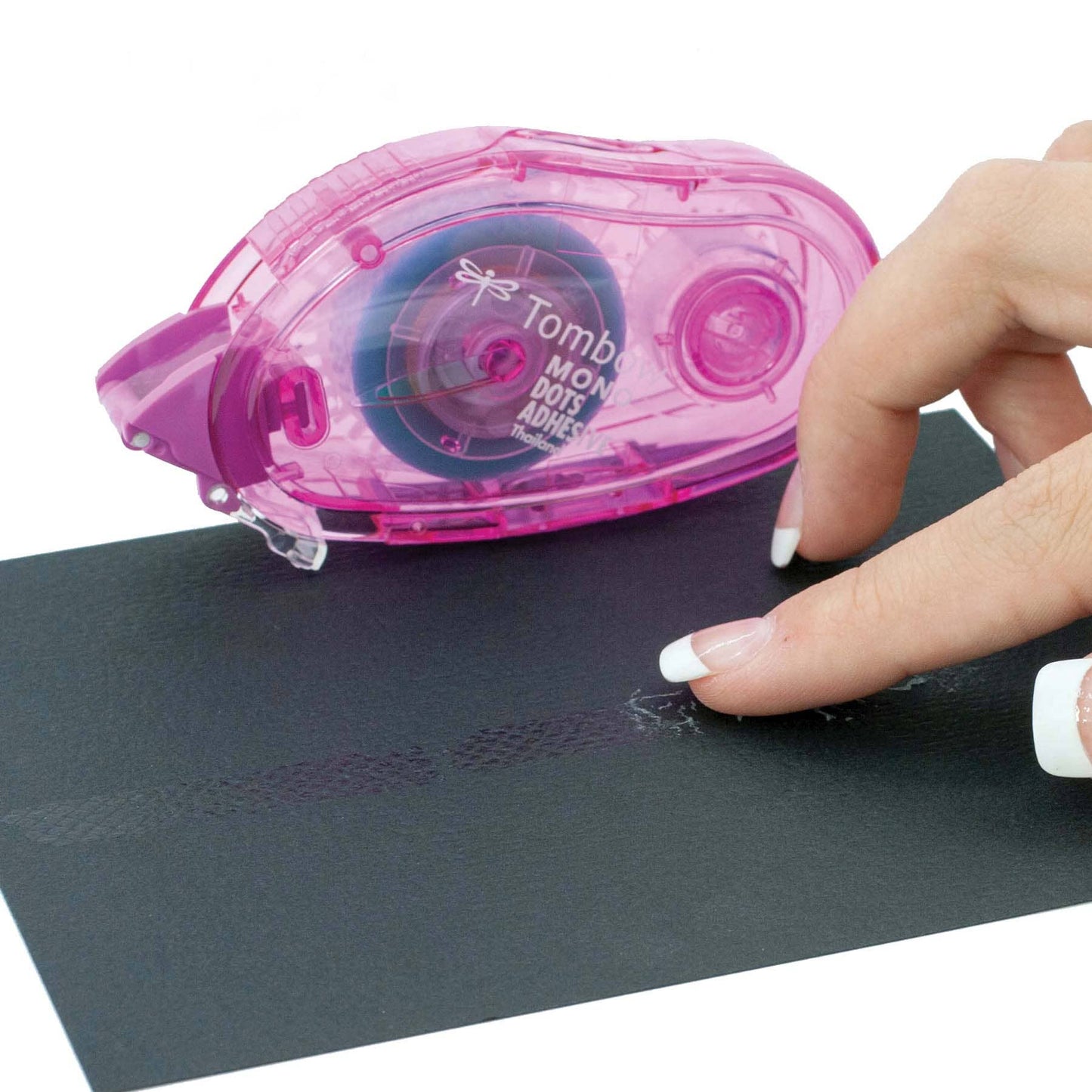 Pink - Dots Adhesive - Glue Tape Applicator & Refill