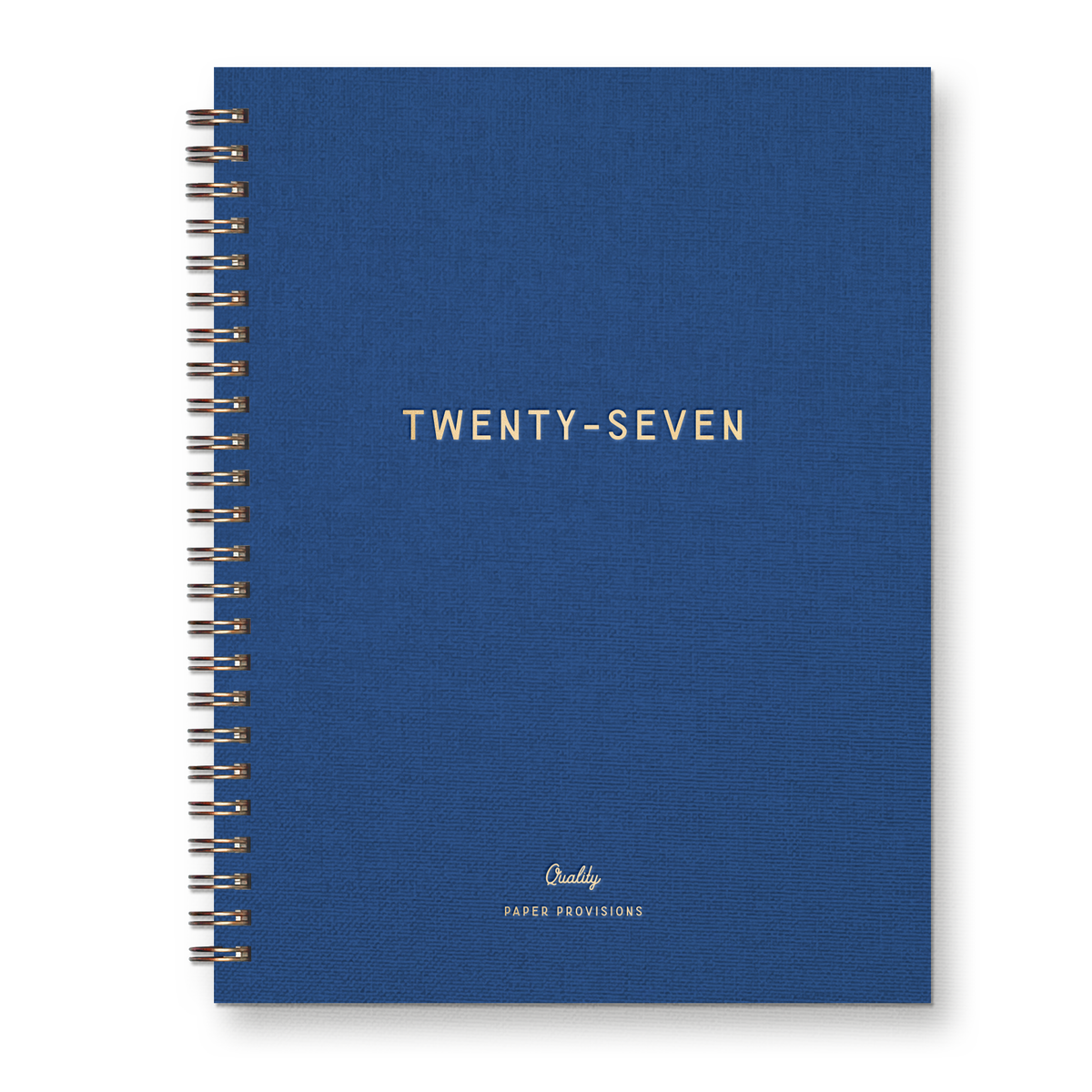 2027 Signature Linen Dated Planner : Calendar Year: Sapphire Linen Cover | Gold Foil