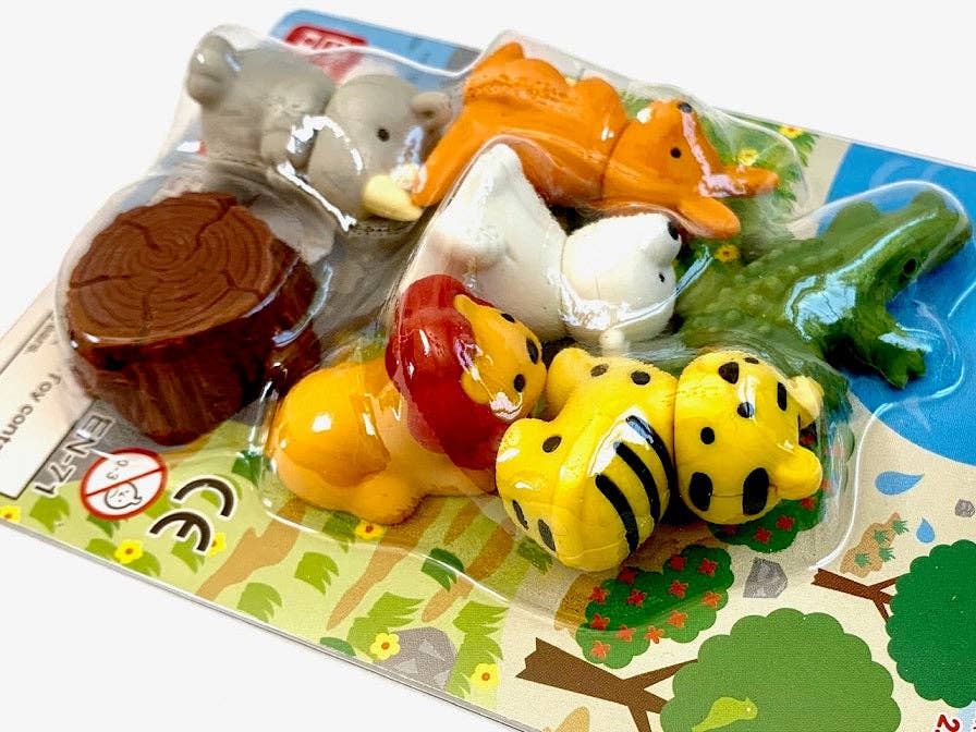 Safari Eraser Set