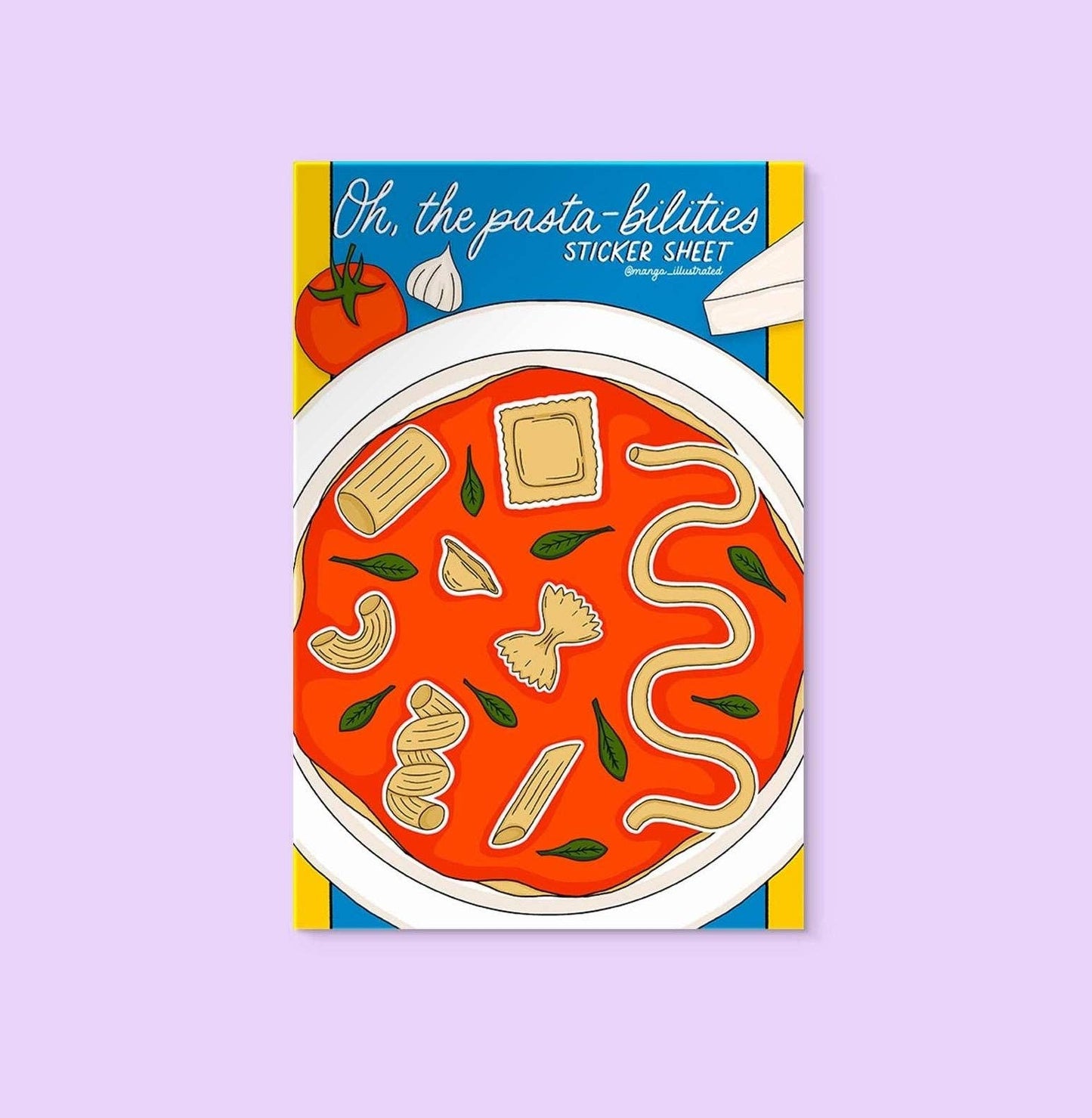 Pasta sticker sheet