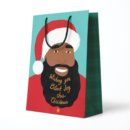 Pineapple Sundays Design Studio - Black Santa Gift Bag