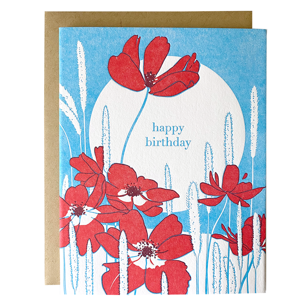 Anemone - Birthday Card