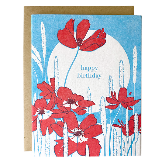 Anemone - Birthday Card