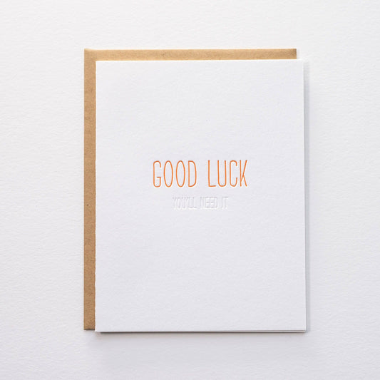 Hidden Good Luck - Snarky Greeting Card