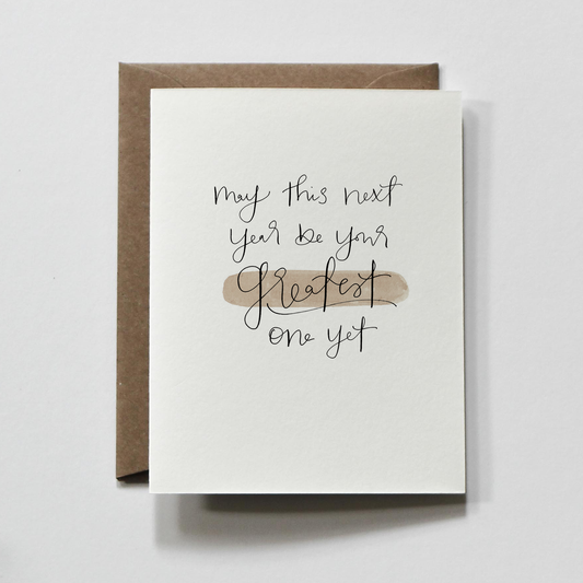 Greatest Ever | Best Year Happy Birthday Greeting Card