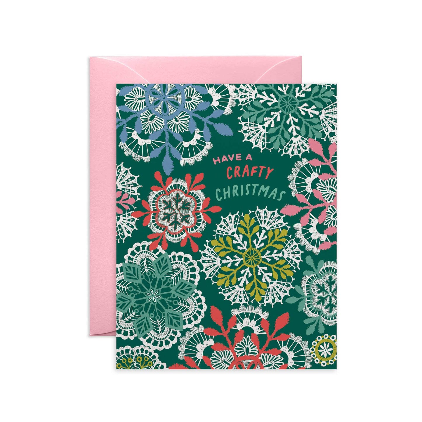 O.O.M.F Creative - Crochet Snowflakes Holiday Card