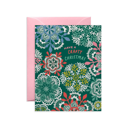 O.O.M.F Creative - Crochet Snowflakes Holiday Card