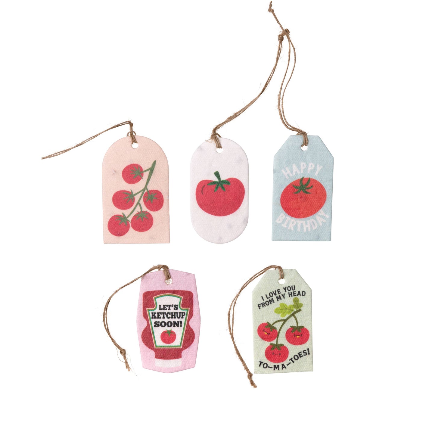 Plantable Seed Gift Tags - Tomatoes, Set of 5