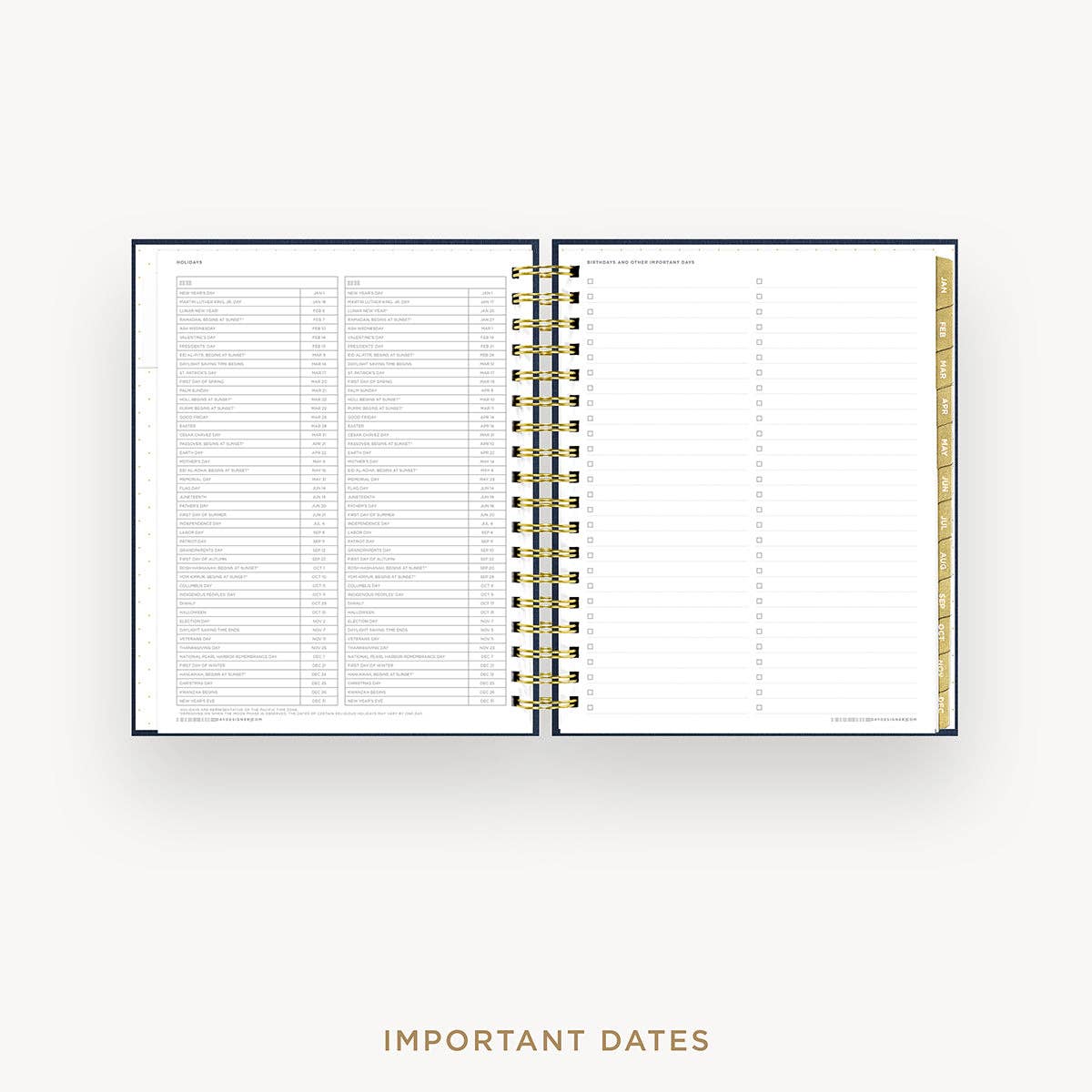 2027 Daily Planner: Navy Bookcloth