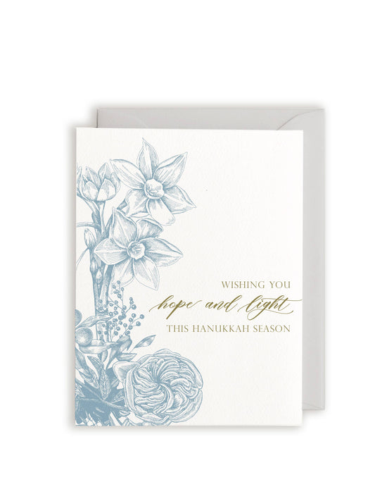 Rust Belt Love Paperie - Hanukkah Season Letterpress Greeting Card 