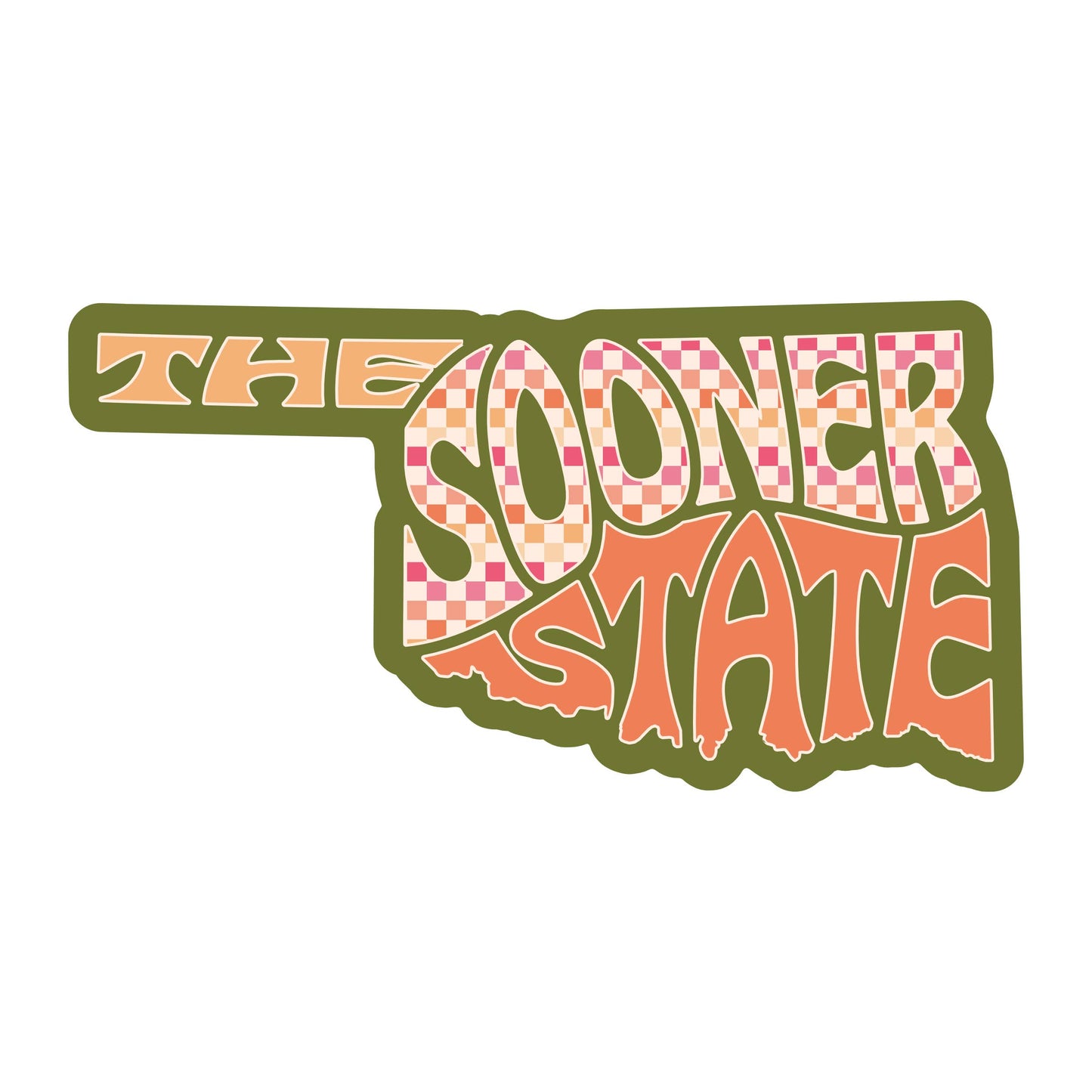 Oklahoma Sooner State - Vinyl Sticker