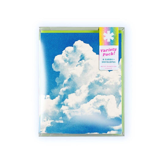 Next Chapter Studio - Southwest Clouds - Variety Pack - Risograph Greeting Cards