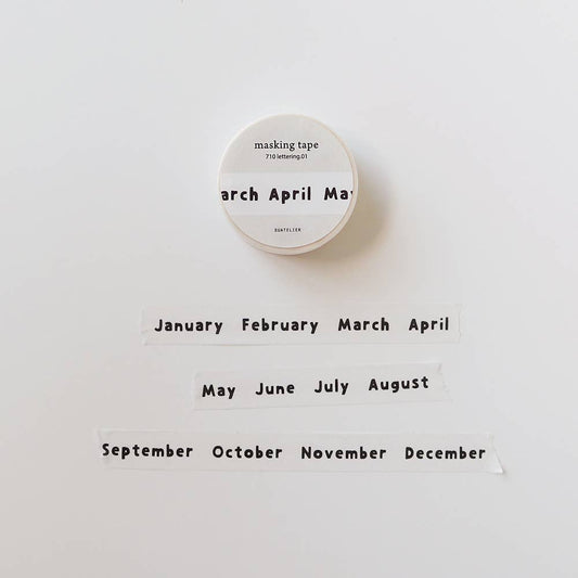 Months - Washi Tape
