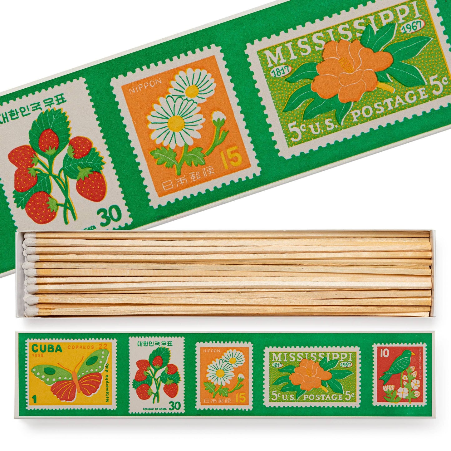 Vintage Stamp - Long Safety Matches
