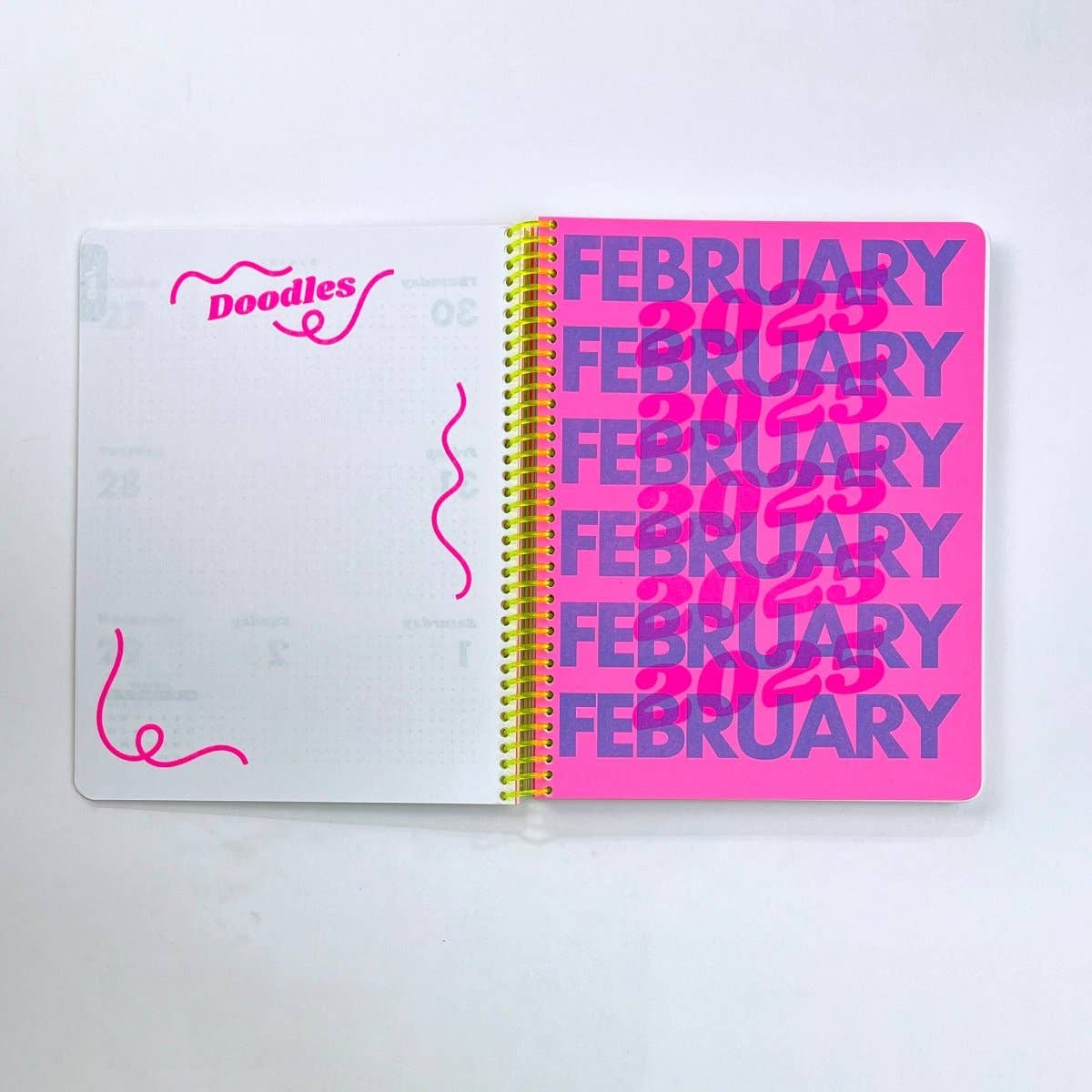 2027 Dated Planner - Riso Printed, 200+ Pages, Spiral Bound: Iridescent Balloons