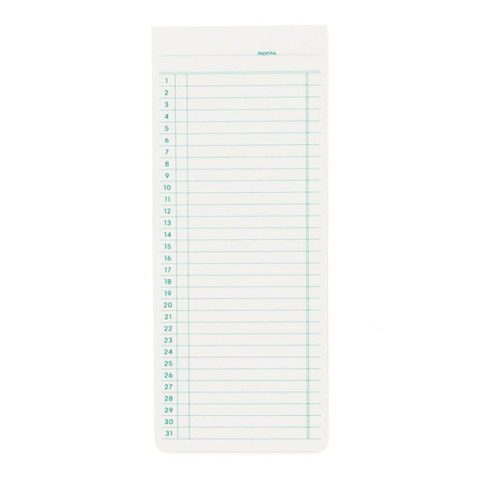 Sticky Memo Pad Monthly - White
