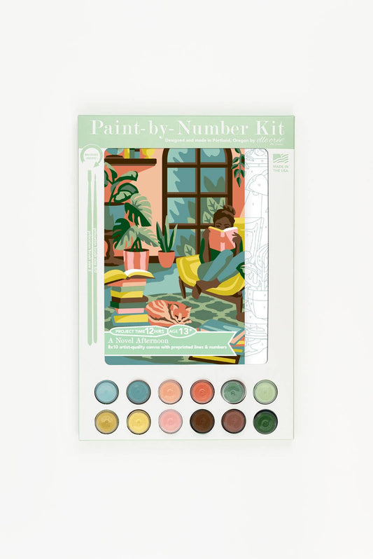 Elle Crée (She Creates) - A Novel Afternoon Paint-by-Number Kit