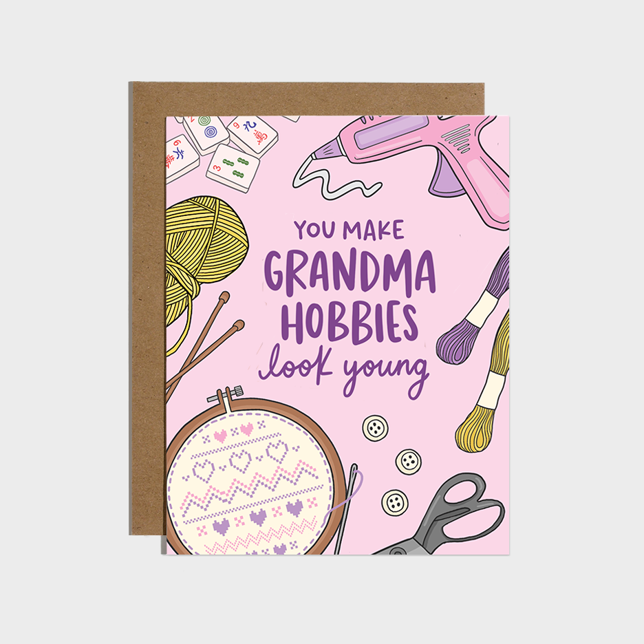Grandma Hobbies - Birthday Card