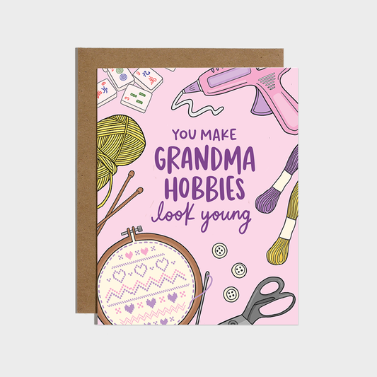 Grandma Hobbies - Birthday Card