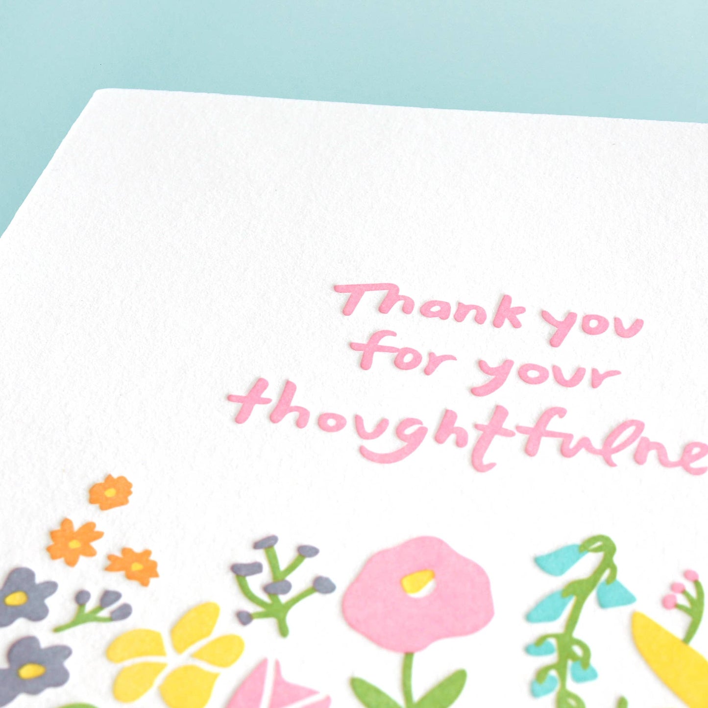 Thoughtfulness - Letterpress Greeting Card
