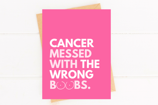 Five Dot Post - Breast Cancer Survivor Card Get Well Breast Cancer Card