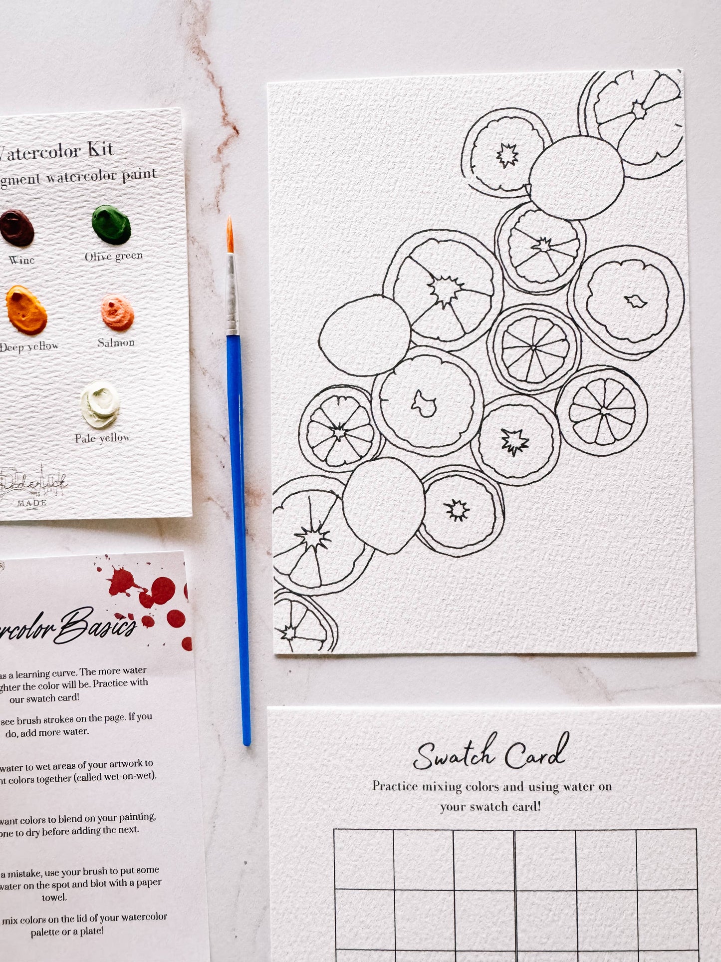 Citrus - Mini Watercolor Kit