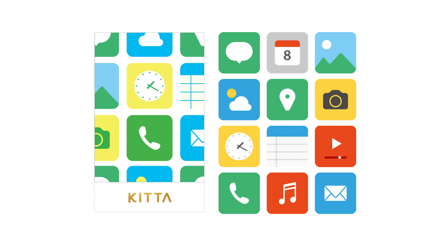 Icon Theme - Portable Clear Washi Stickers