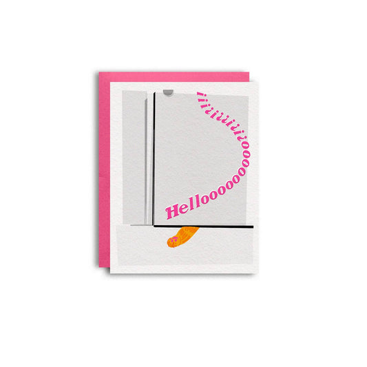 Pier Six Press - Cat Paw Intruder - Cute Risograph Greeting Card